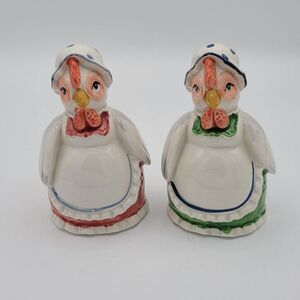 VTG Otagiri hand Painted Hen Salt & Pepper Shakers